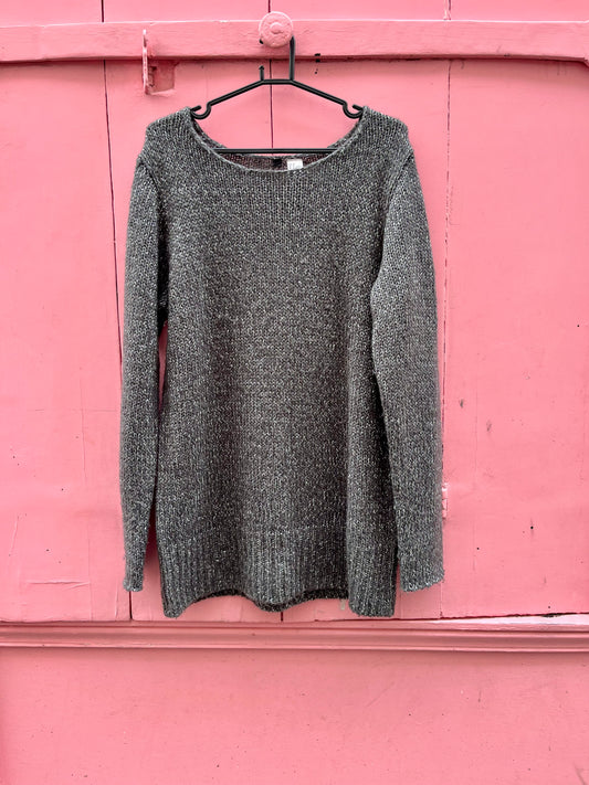 Le pull gris, taille 38, H&M