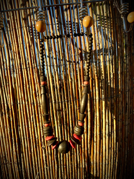 Collier ethnique en bois