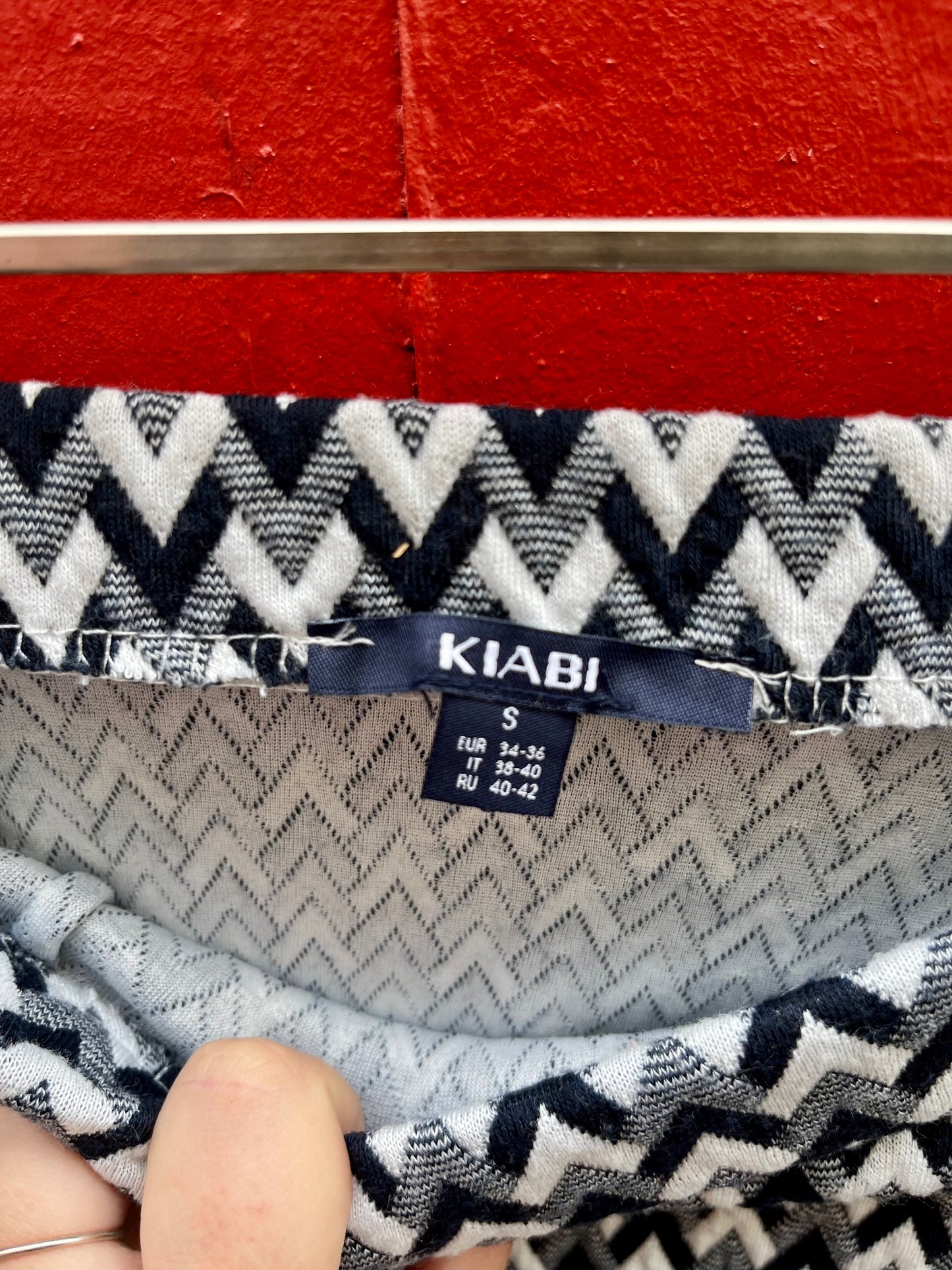 La jupe à motifs, KIABI, taille 34-36