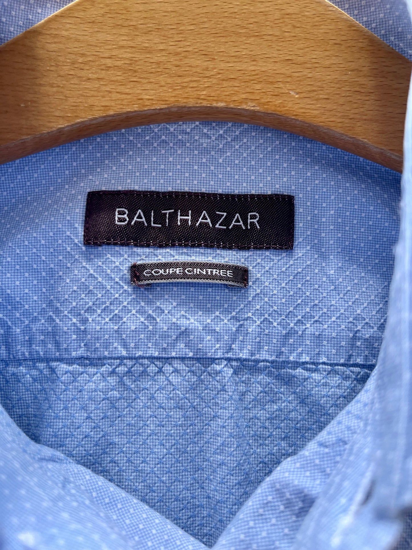 La chemise bleue à pois,  BALTHAZAR, taille S