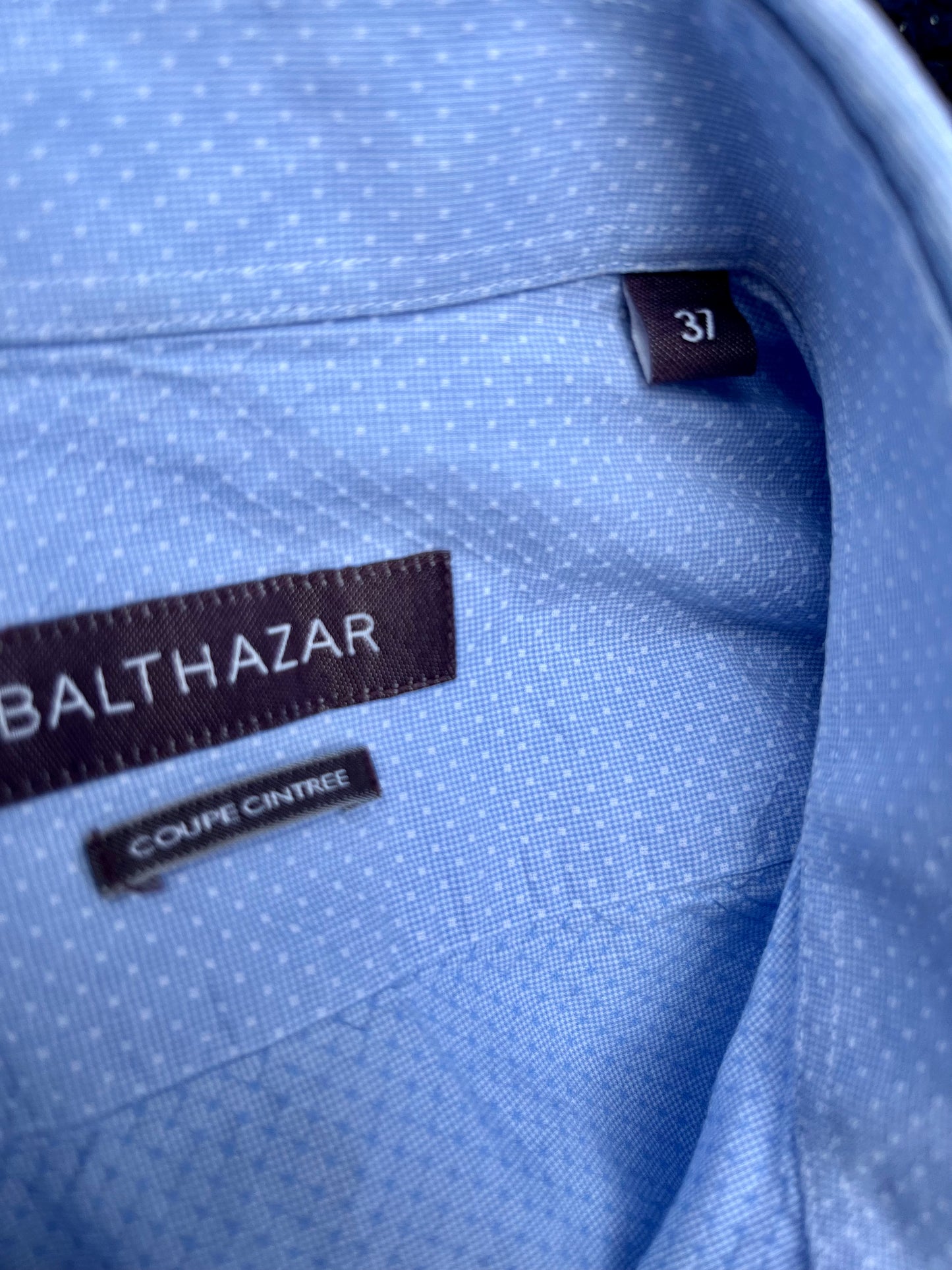 La chemise bleue à pois,  BALTHAZAR, taille S